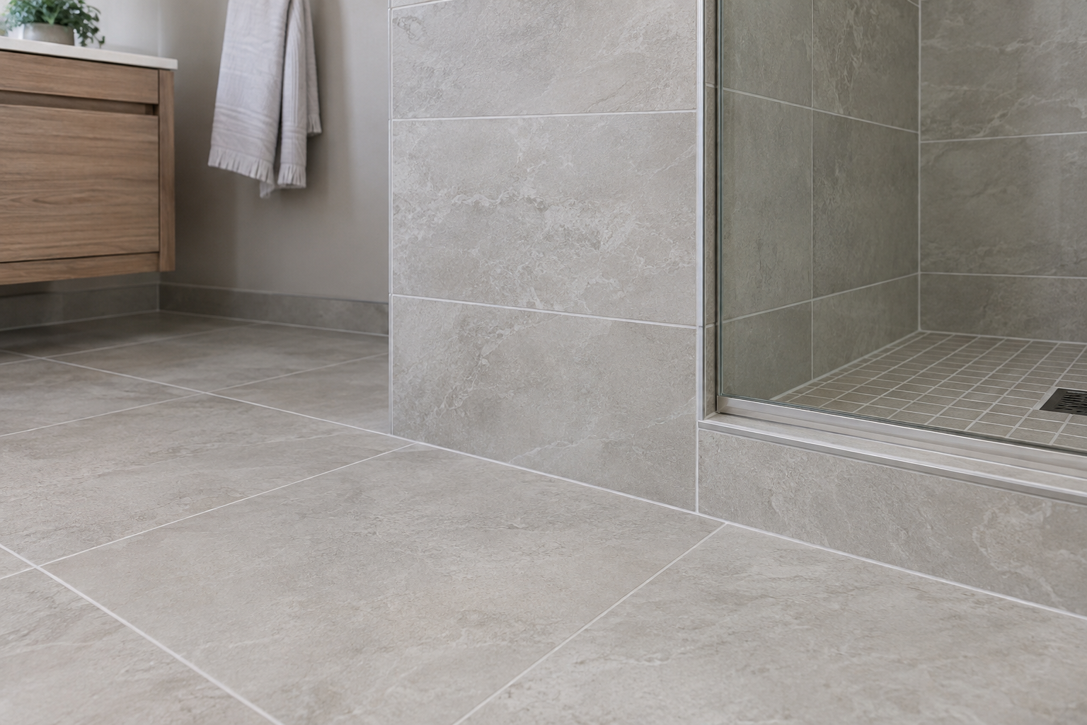 Illustrative tile & bathroom finishing concept